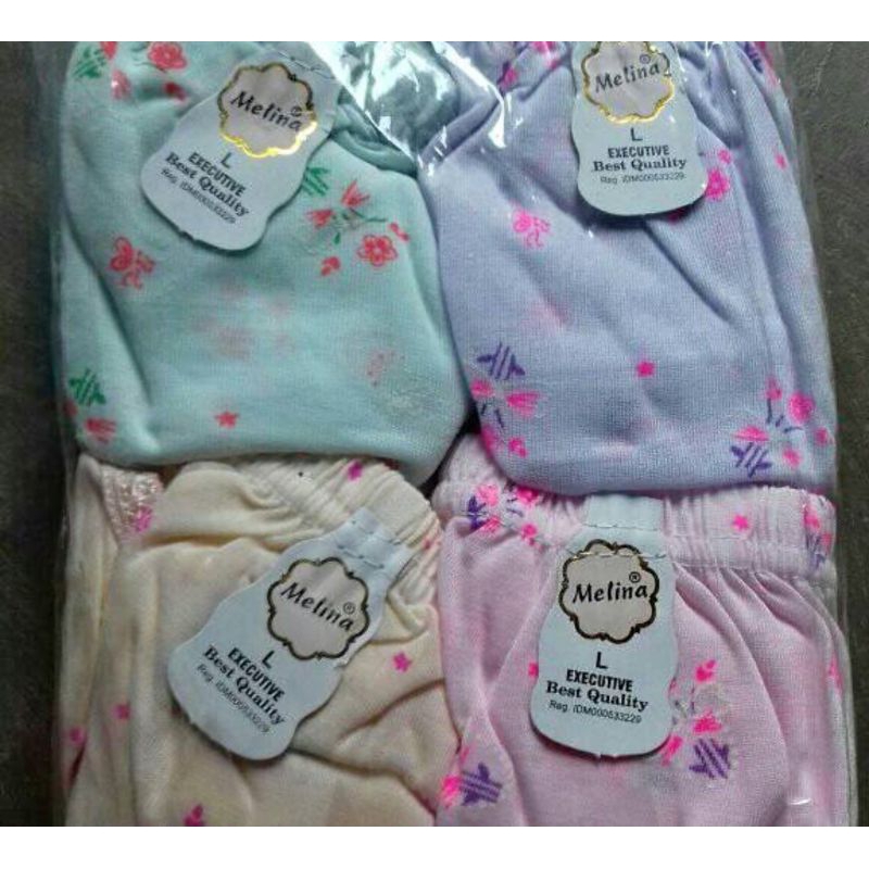 (12PCS) GROSIR CD WANITA MELINA/CD KATUN DEWASA REMAJA/BORDIR SABLON