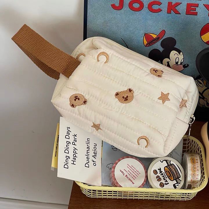 Pouch beruang lucu style korea / tas pouch multifungsi serbaguna anak bayi / travel organizer makeup
