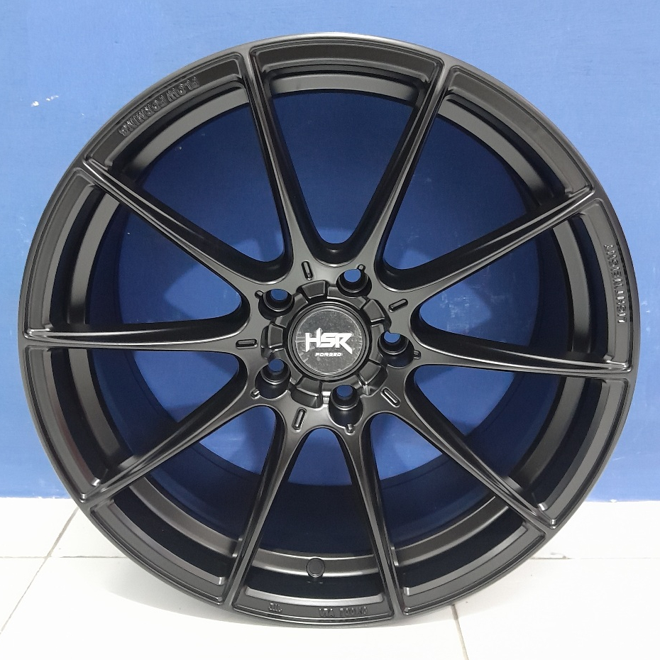 Velg mobil ring 18 Hsr Forget lobang baut 5x114,3 lebar 8 offset 45 black jual pelek ring 18 innova 