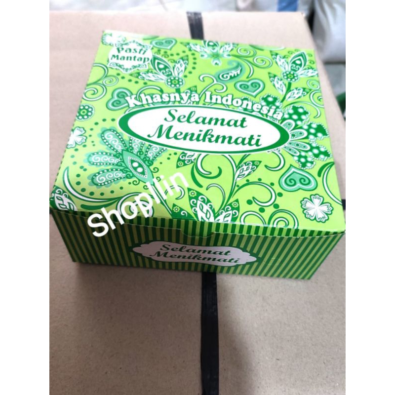 ( 100lbr ) Kotak Nasi Kertas / Box Nasi / Kotak nasi Tebal 18x18