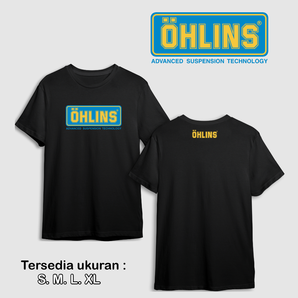 KAOS OTOMOTIF OHLINS KALIMANTAN POLOS RACING