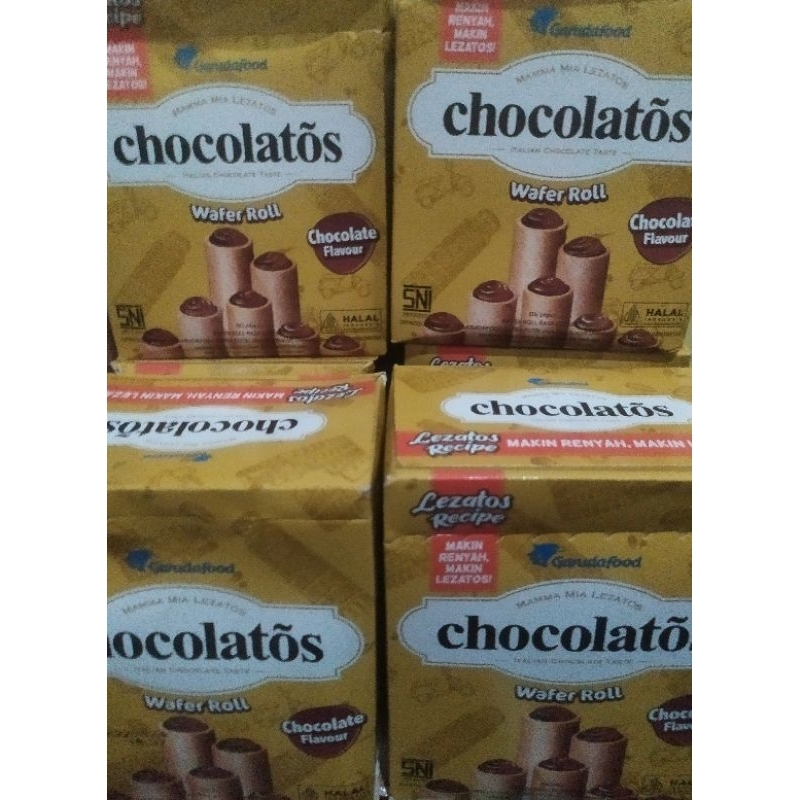 

Gery Chocolatos box wafer roll chocolate 24 x 8gr