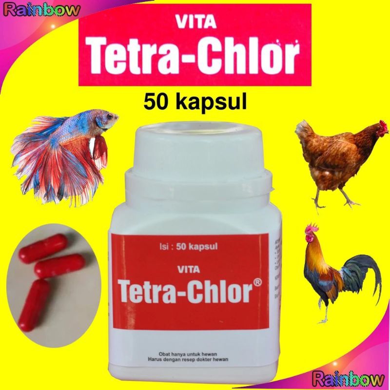 Vita Tetra Chlor Obat Ayam snot ngorok pilek berak