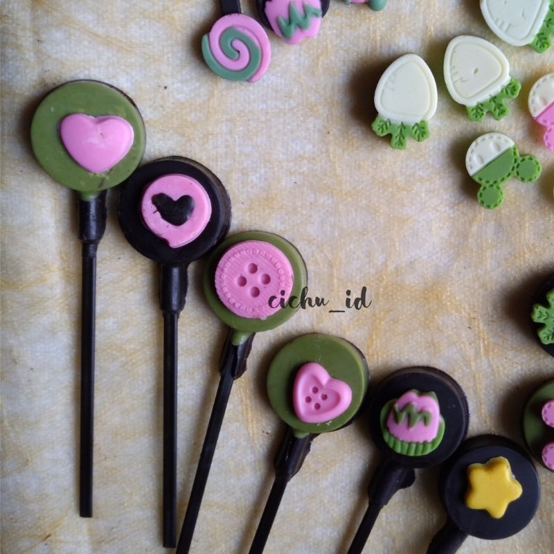 

cokelat lolypop mini isi 12