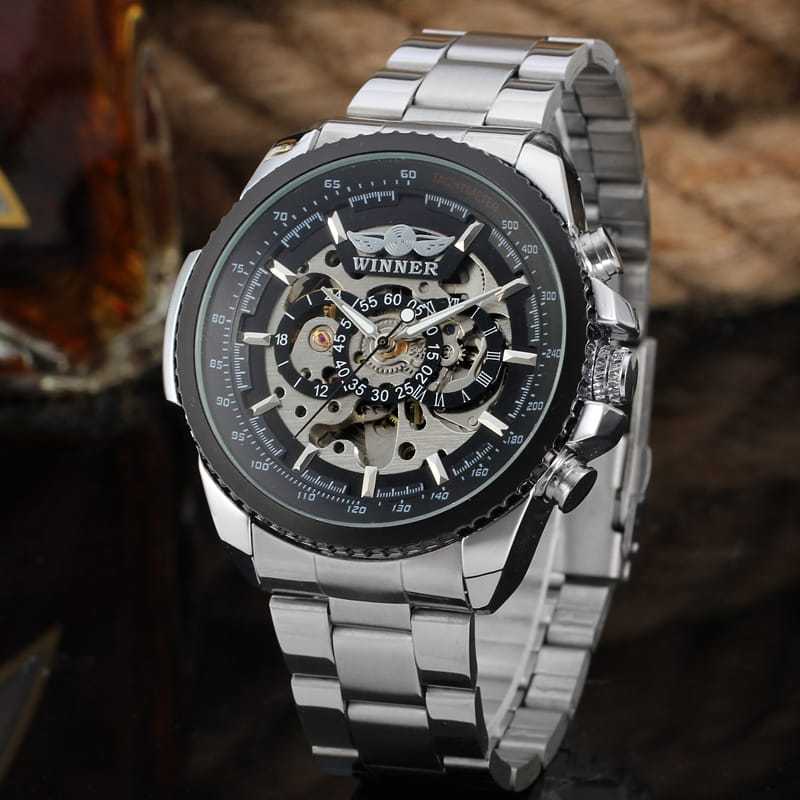 Jam Tangan Pria T-WINNER Automatic Watch Original Stainless steel