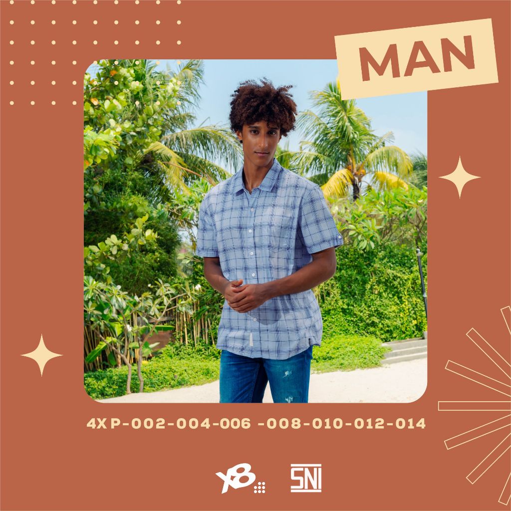 Little X eight Dad Bryce Shirt - Family Collection - Kemeja Lengan Pendek Pria (Man)