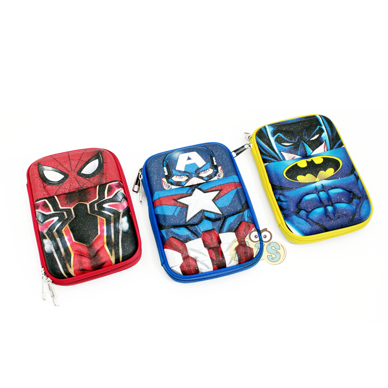 

Tempat Pensil Embose Glitter Super Heroes