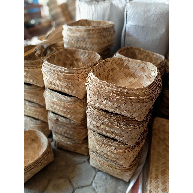 Sepasang Besek 30X30 Besek Jumbo Besek Walet