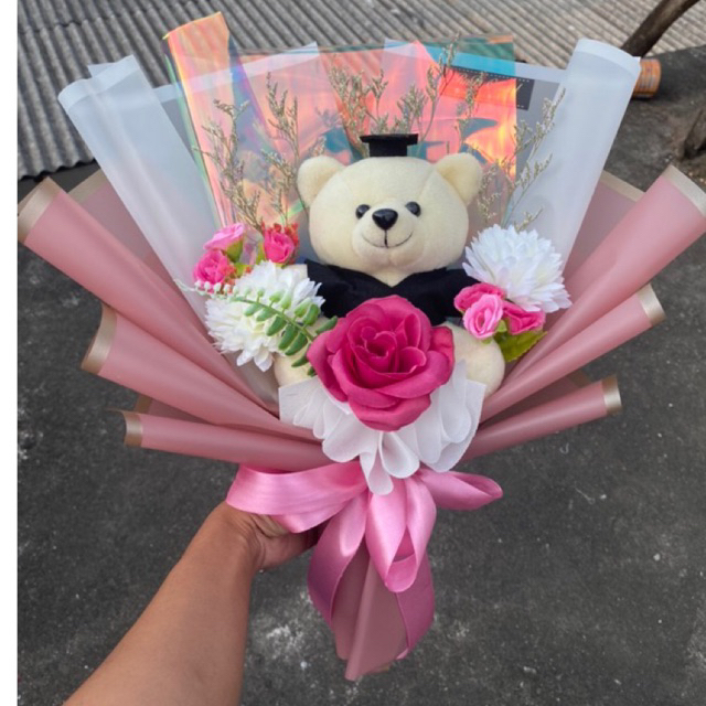 BUKET BONEKA WISUDA /  BUKET WISUDA / BUKET BUNGA RnD (Free Packing)