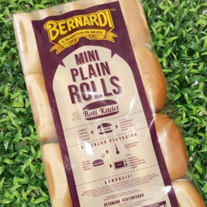 

Bernardi Mini Plain Rolls (Roti Hot Dog Kecil) - Isi 20 pcs