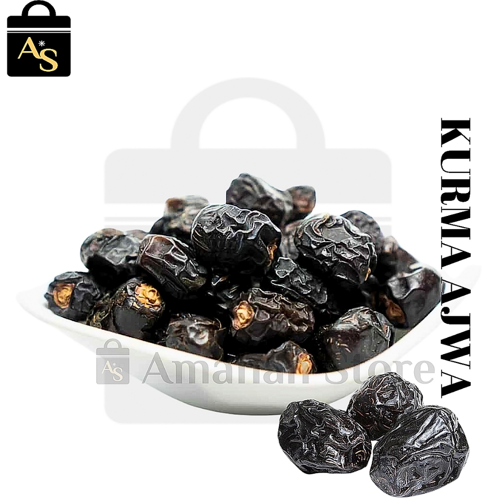 

Kurma Ajwa Premium Asli Madinah 100 gram Asli Premium Grade