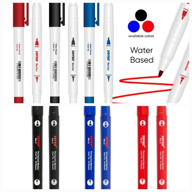 

Pulpen spidol marker double dobel dual tip dua sisi
