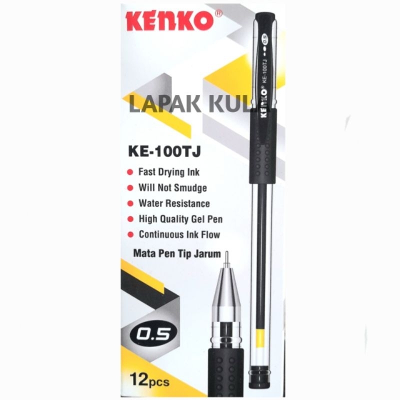 

KENKO KE-100TJ Pulpen Gel 0.5 mm 1 Pak isi 12 PCS