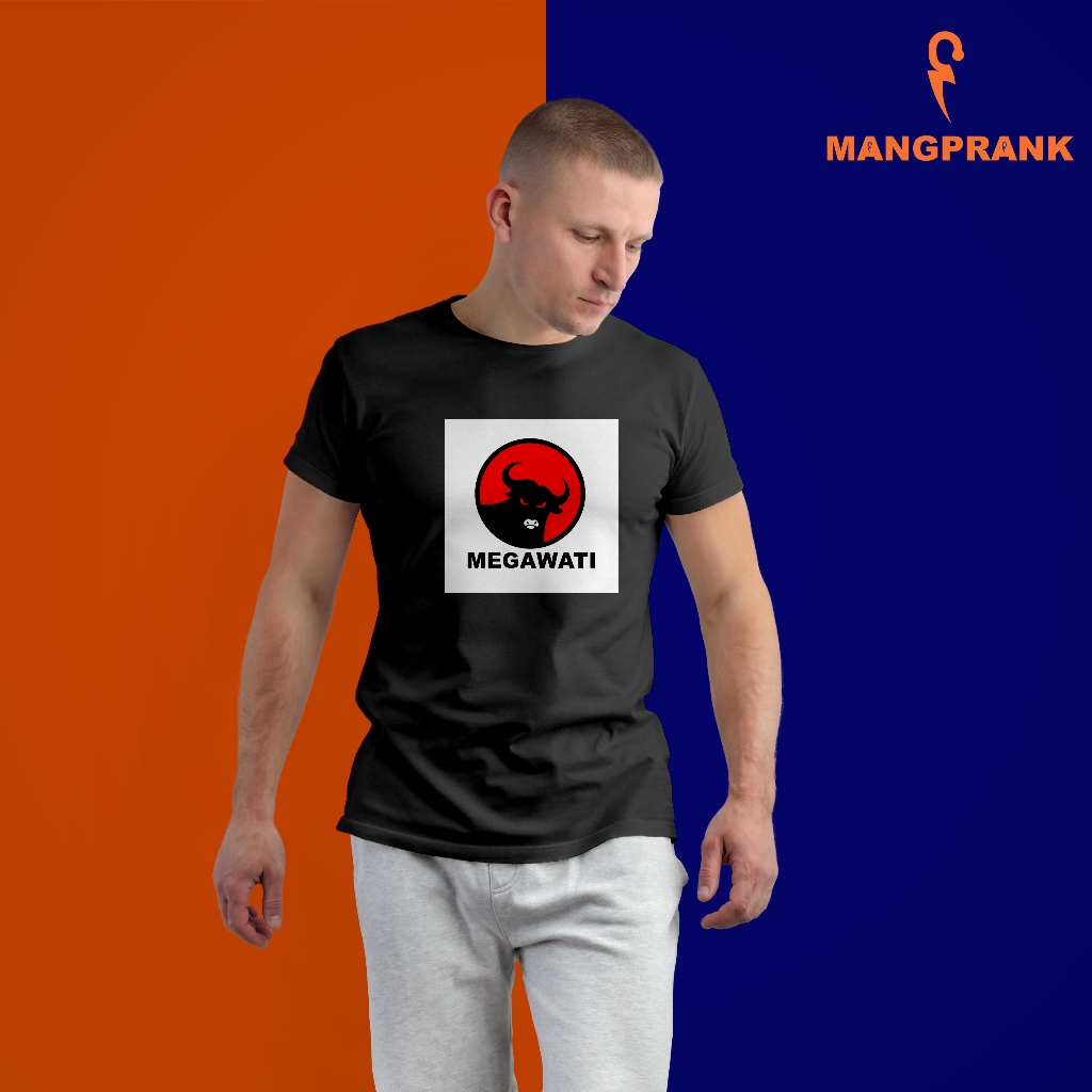 Baju Kaos Distro Partai PDI MEGAWATI Keren Bisa Custom Termurah Laris
