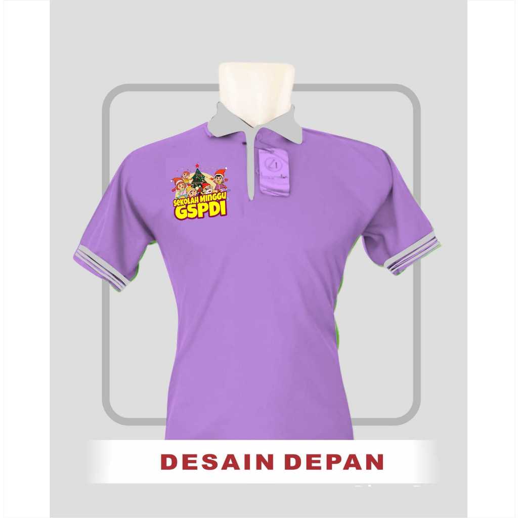 KAOS ROHANI INDONESIA - Baju Krah Anak dan Dewasa - bebas request desain - Bordir atau Sablon