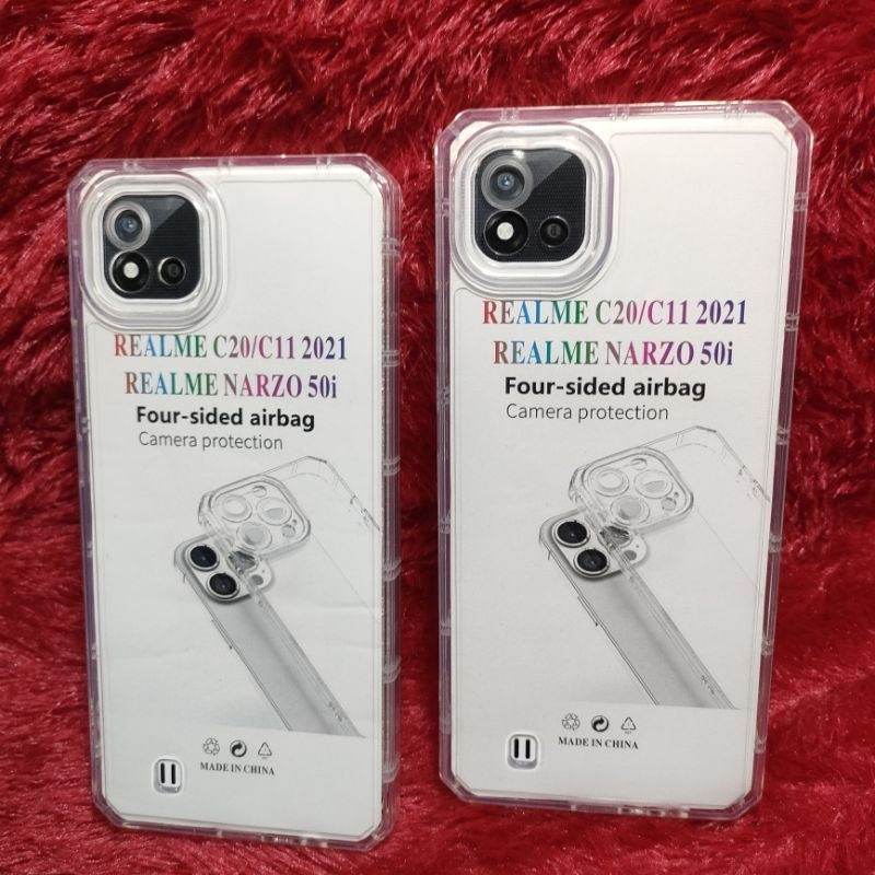 Softcase Realme C11 2021 Silikon Casing Case Bening Transparan Pelindung Camera
