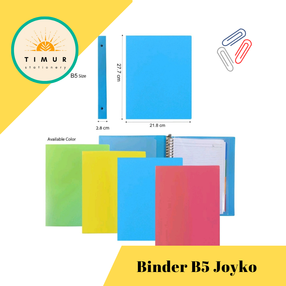 

Binder B5 Joyko 1 Warna Polos per Pc