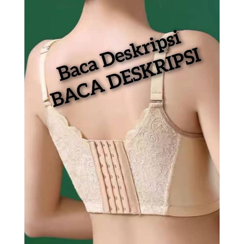 Bra Penutup Lemak Samping Size Besar, bra Kait 5 6 7 8, Bra Tanpa Kawat Tanpa Busa sayap Lebar Cup B