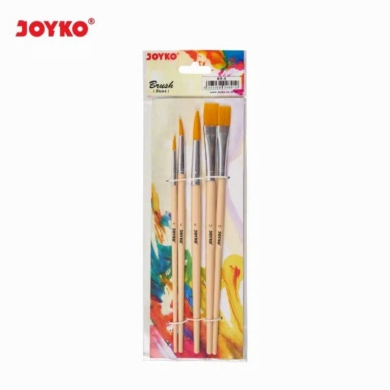 

Kuas Set Joyko BR-8 Kuas Nylon Cat Air Minyak Kuas Brush Acrylic