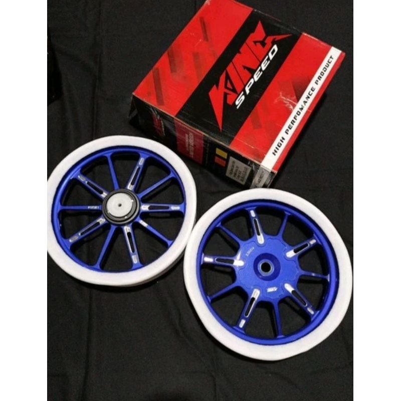 Velg king speed original biru