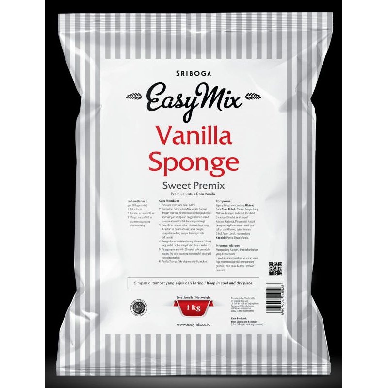 

Tepung Easy Mix Vanilla Sponge 1kg