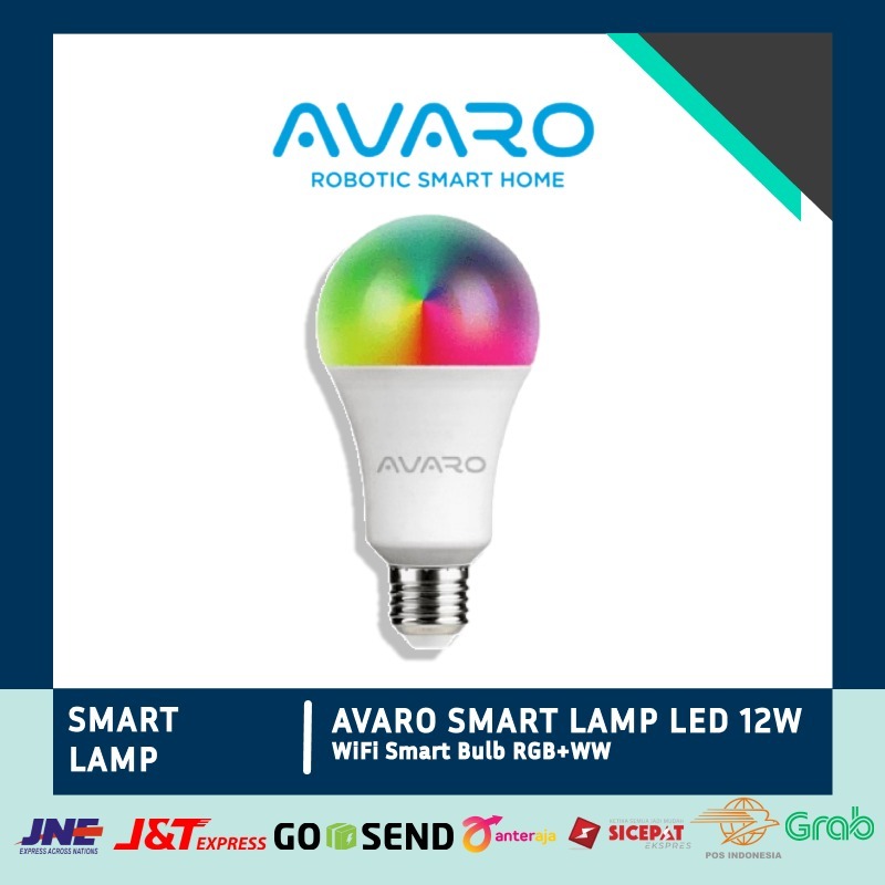 AVARO Lampu Smart LED 12W WiFi Smart Bulb RGB+WW