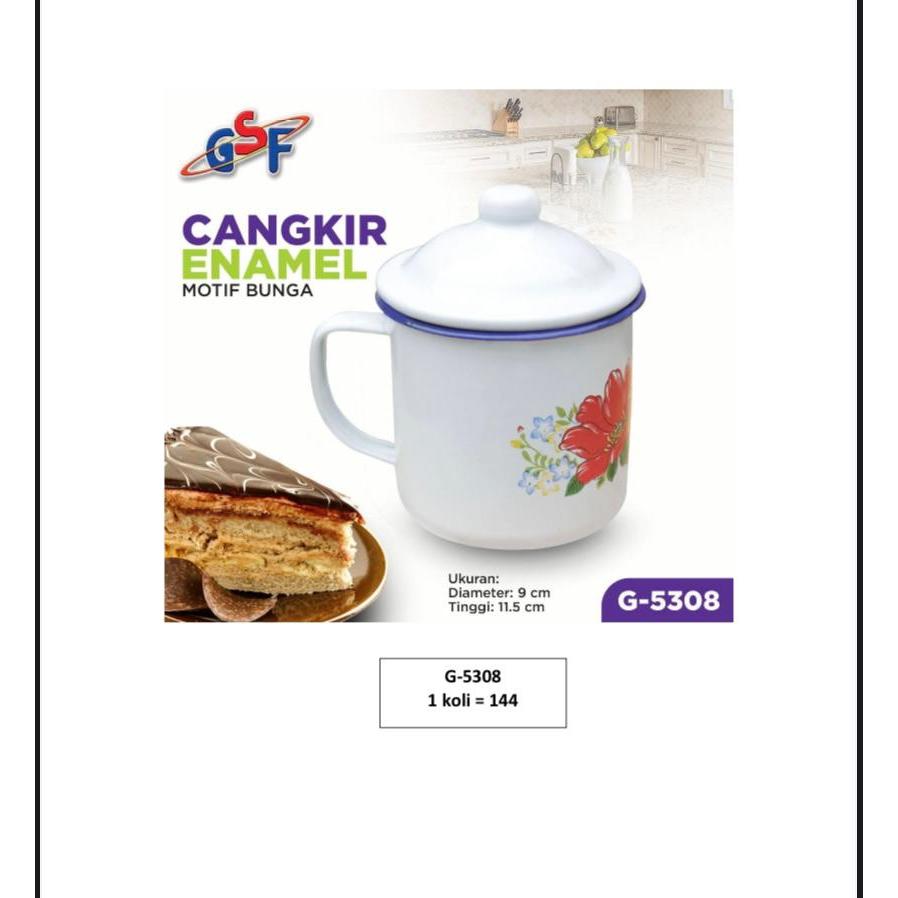CANGKIR ENAMEL CANGKIR ENAMEL JADUL 8CM GSF5308