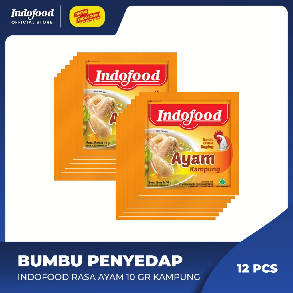 

Bumbu Penyedap Indofood Rasa Ayam 10 gr Kampung - 12 pcs
