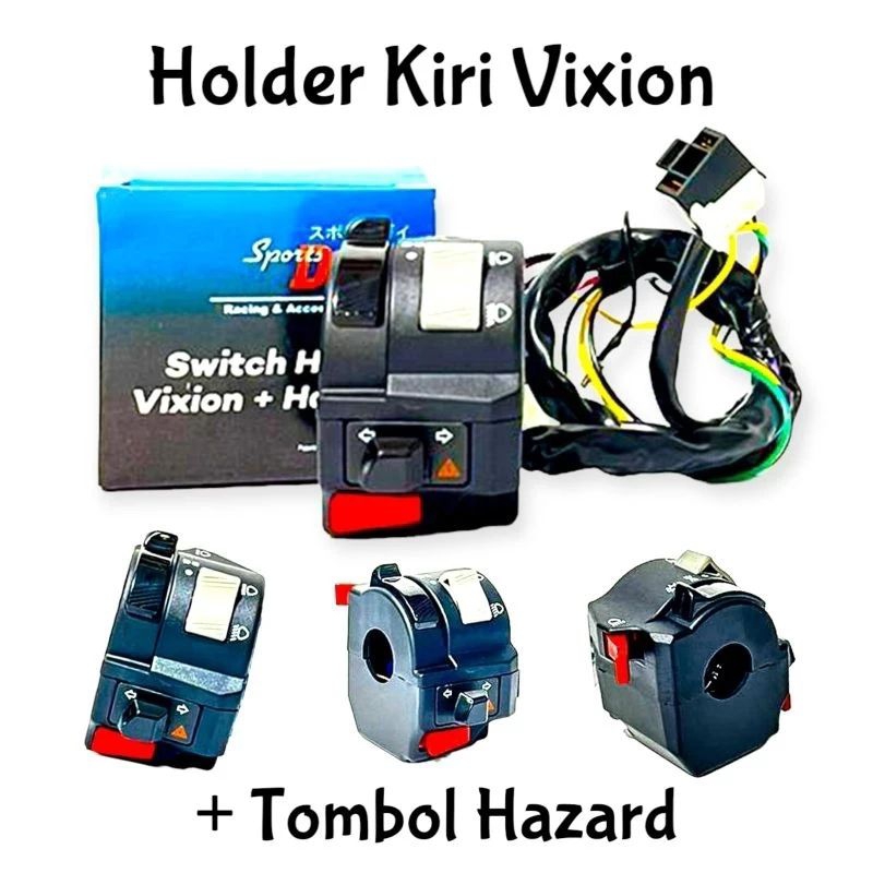 Saklar VIXION Kiri Tombol HAZARD Modifikasi Lampu motor Universal motor