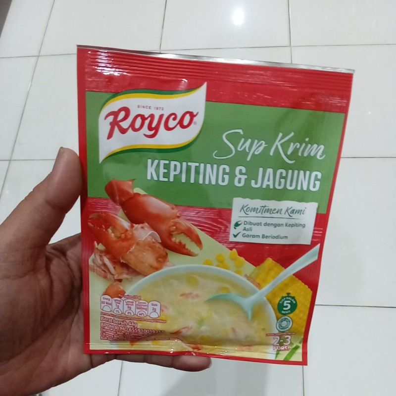 

Mahbubah - Royco 44 g Sup Krim Kepiting & Jagung