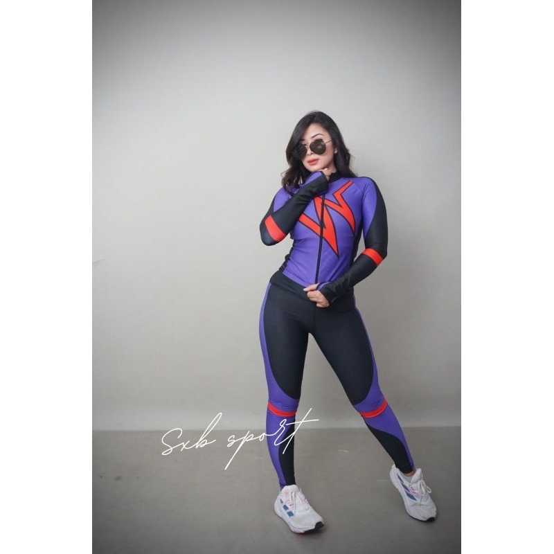 baju senam murah sxb power sport active jacket and lagging