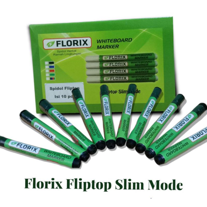 

Florix Spidol Whiteboard Slim Warna Hitam Ramah Lingkungan