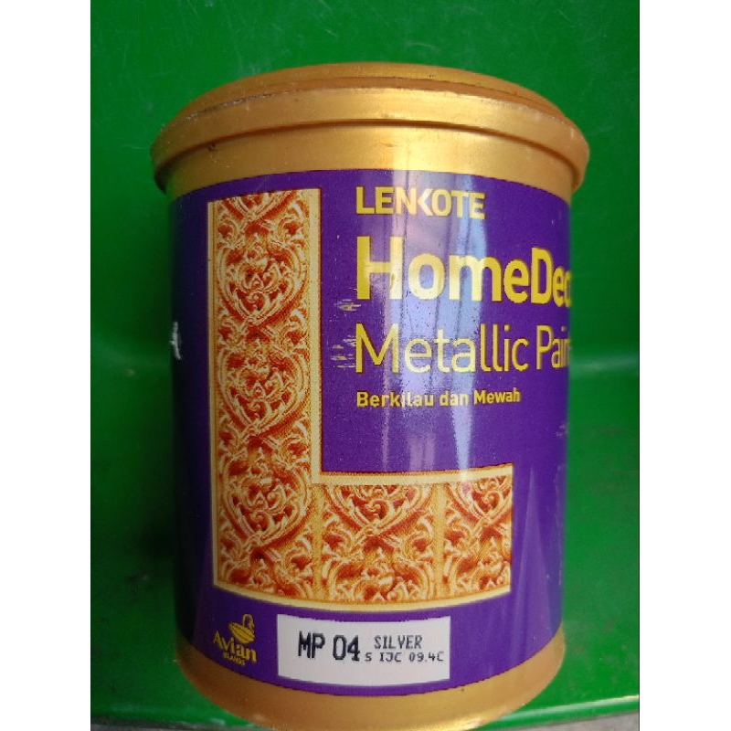 HomeDeco Avian Cat Dekorasi 0,75lt Kayu Tembok Metalik Silver Gold Emas Water Base Air