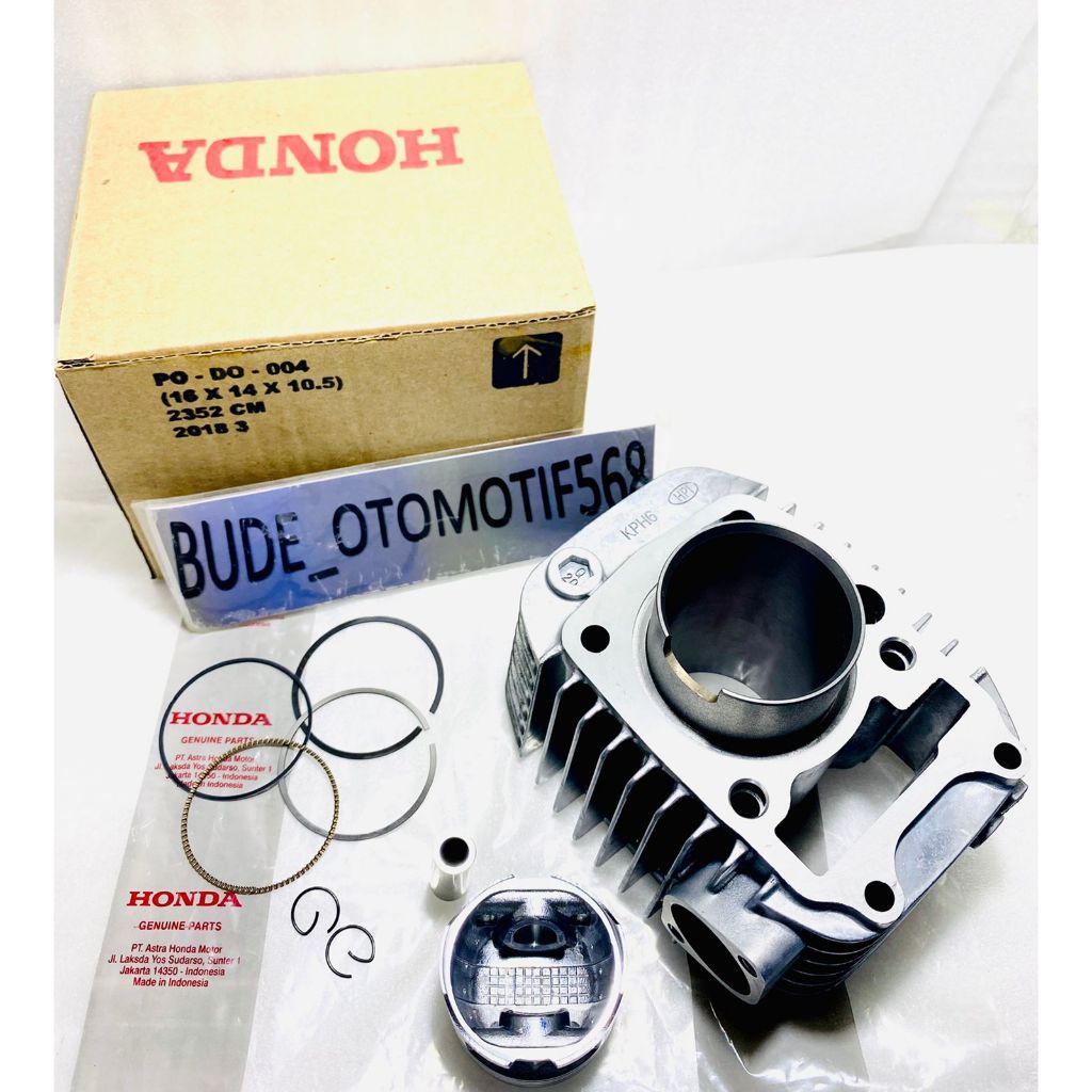 BLOCK SEHER PISTON ASSY SUPRA X 125 KHARISMA KIRANA KPH BLOK CYLINDER BORING KIT RING PISTON BARU OR