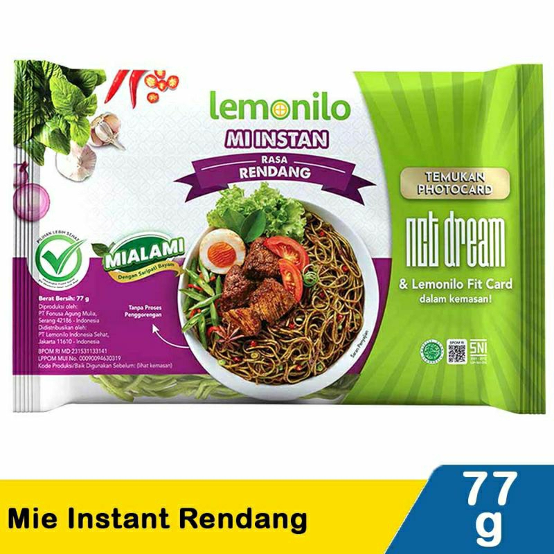Mie Lemonilo Goreng dan Rendang Free Photocard NCT Dream