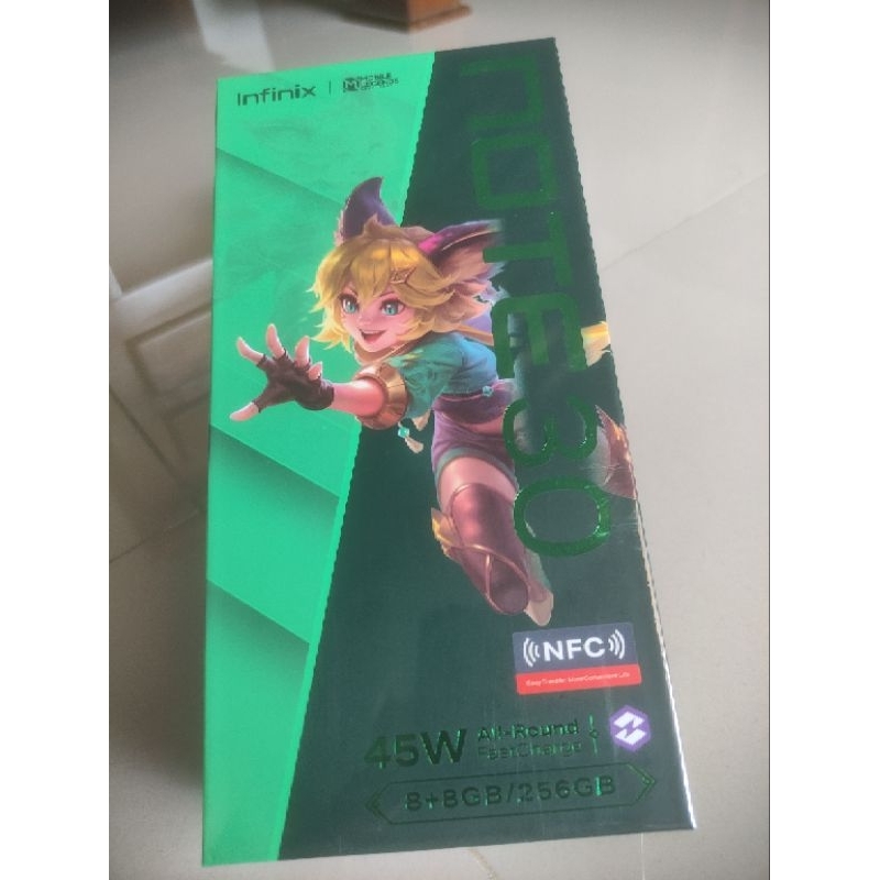 HP VIRAL Infinix note 30 ram 8/256 warna black, baru, segel, garansi resmi