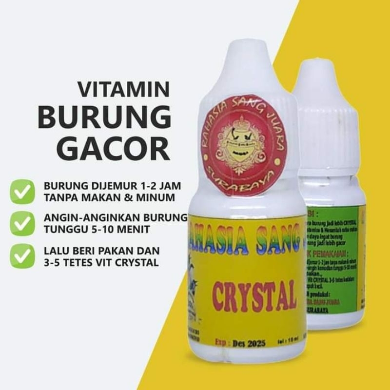 CRYSTAL RAHASIA SANG JUARA UNTUK BURUNG