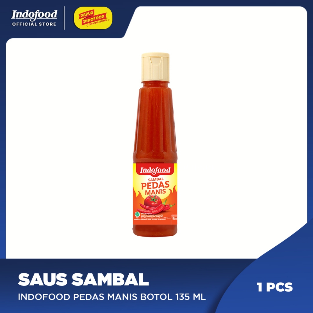 

Sambal Indofood Pedas Manis Botol 135 ml