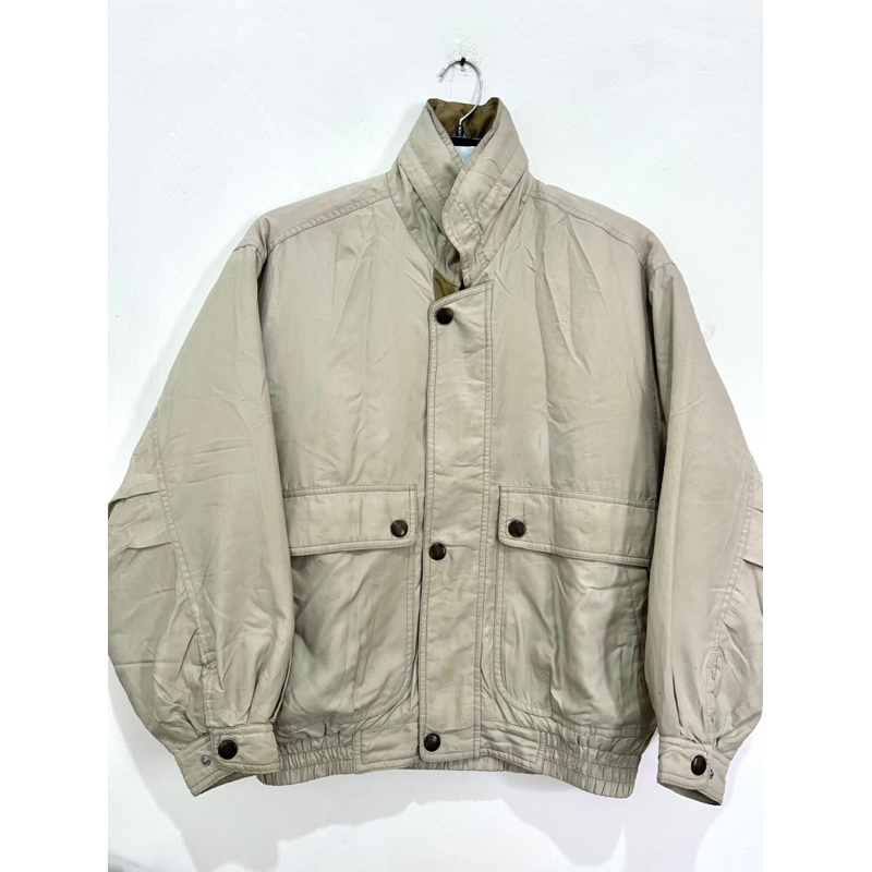 Jacket vintage crocodile tebal ori branded second