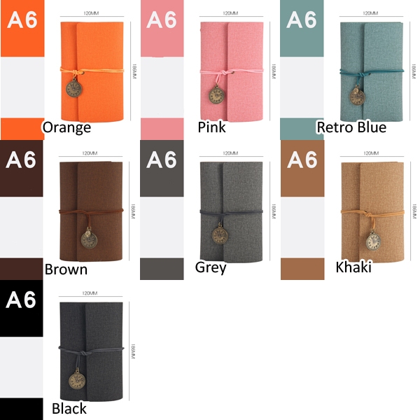 

termasuk isi kertas refill 80 lembar Binder A6 vintage retro time trifold binder lipat diy