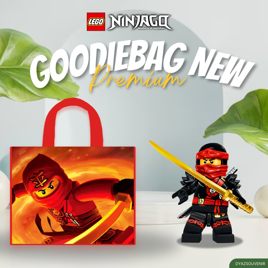 

Tas Ulang Tahun NinjaGo Kai / Lloyd / Zane / Nya / Jay / Cole Birthday Goodiebag NEW