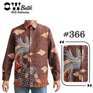 Kemeja BATIK OW 366 / 890 / 931 / 986 lengan panjang (slimfit)
