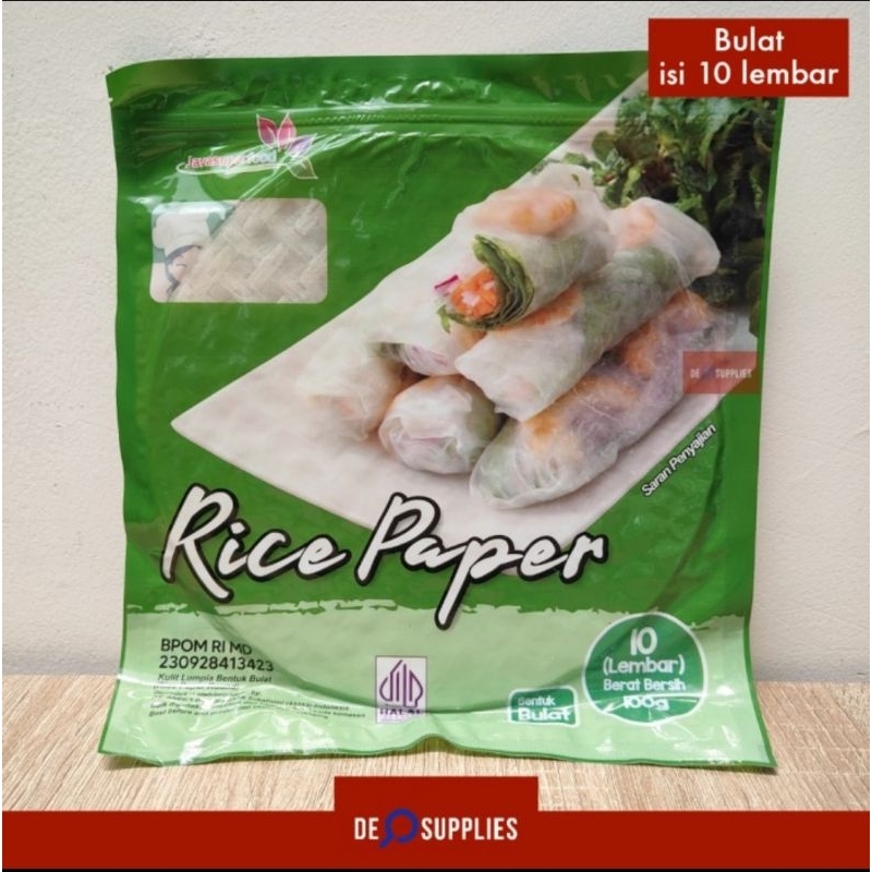 

Rice Paper / Spring Roll / Kulit Lumpia Vietnam Bulat 10 Lembar JSF