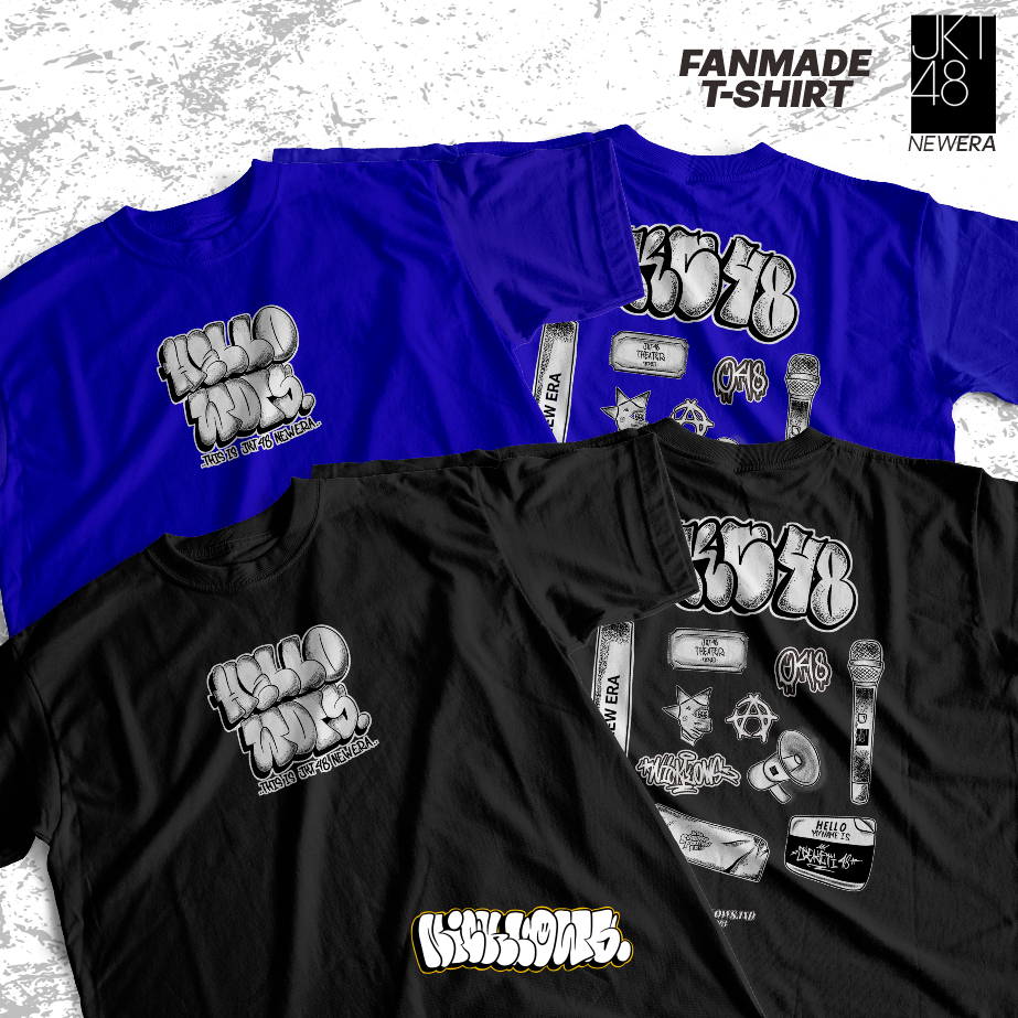 T-Shirt JKT48 "HelloWots" Fanmade by Nicklows.idn