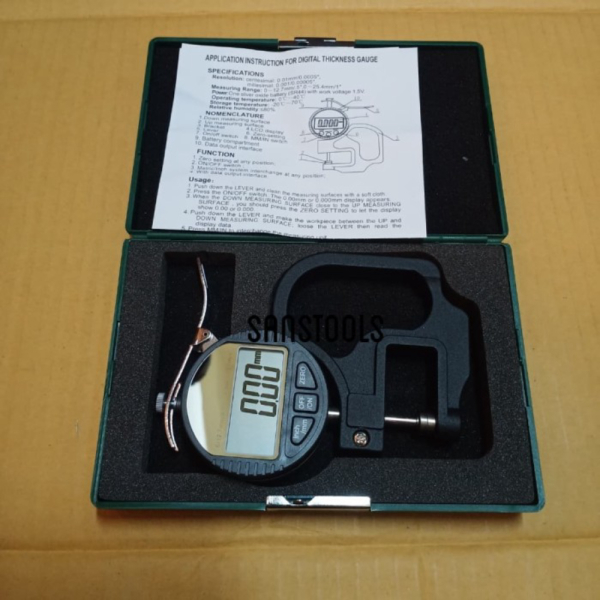 

Digital thickness gauge 0-12.7mm gage alat ukur ketebalan plat kulit Limited