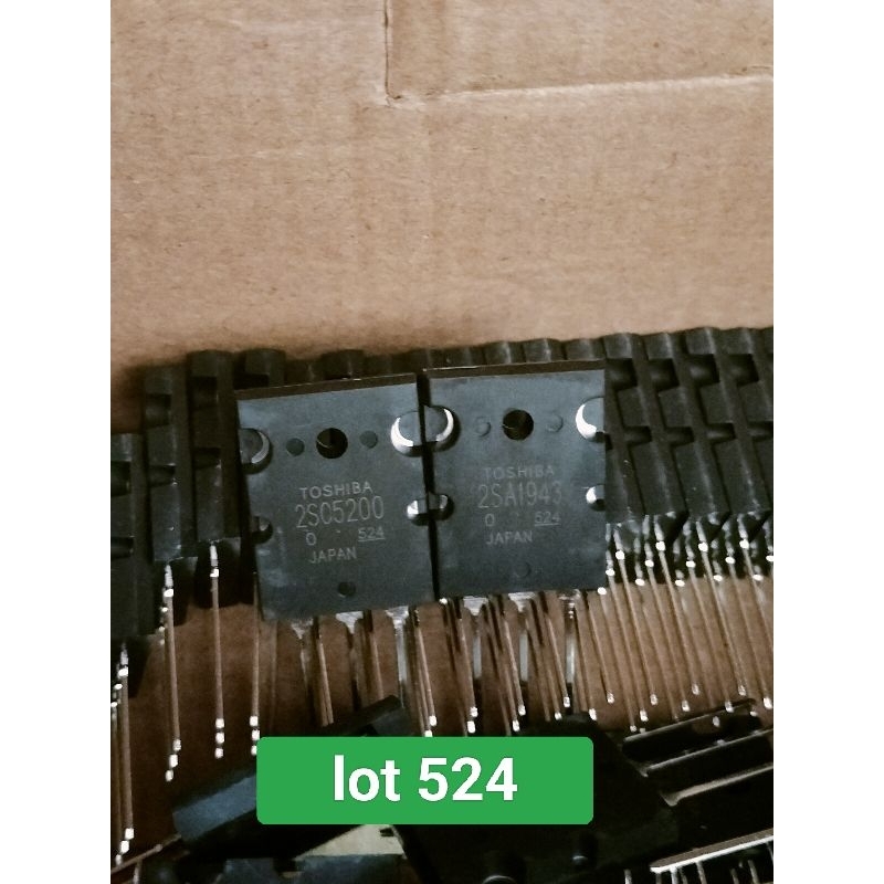 transistor toshiba 2sa1943/2sc5200 lot 524