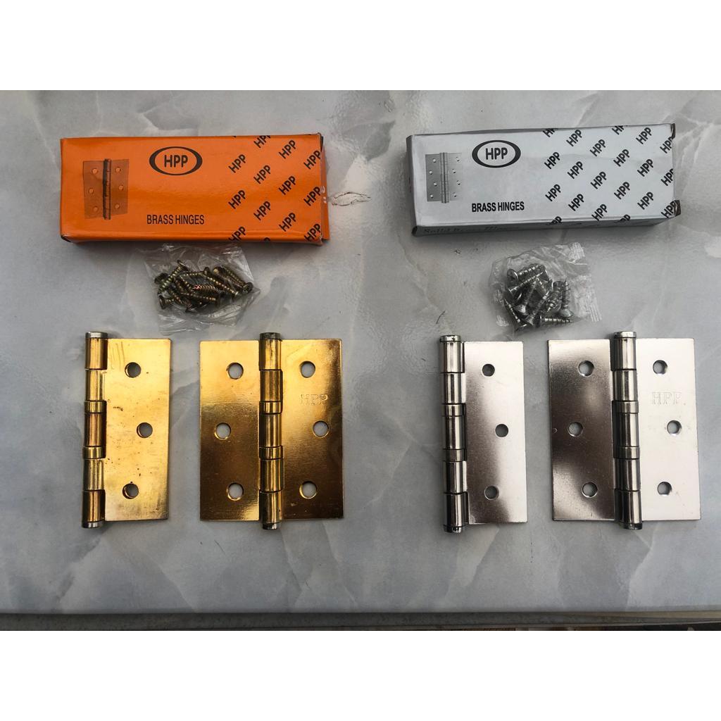engsel pintu jendela hpp 5" inch silver gold murah berkualitas (eceran)