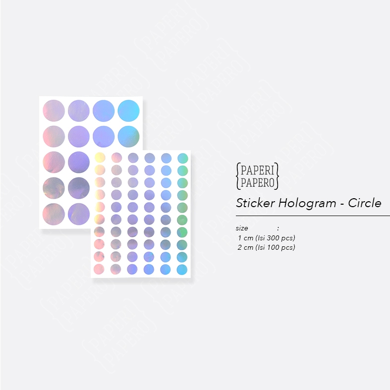 

Sticker Circle Hologram - Cutting Stiker Bulat Lingkaran Holografik Holographic Round