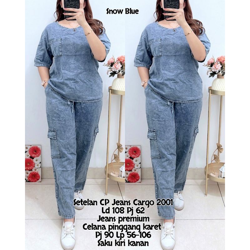 Set 2001 Setelan CP Jeans Cargo 2001