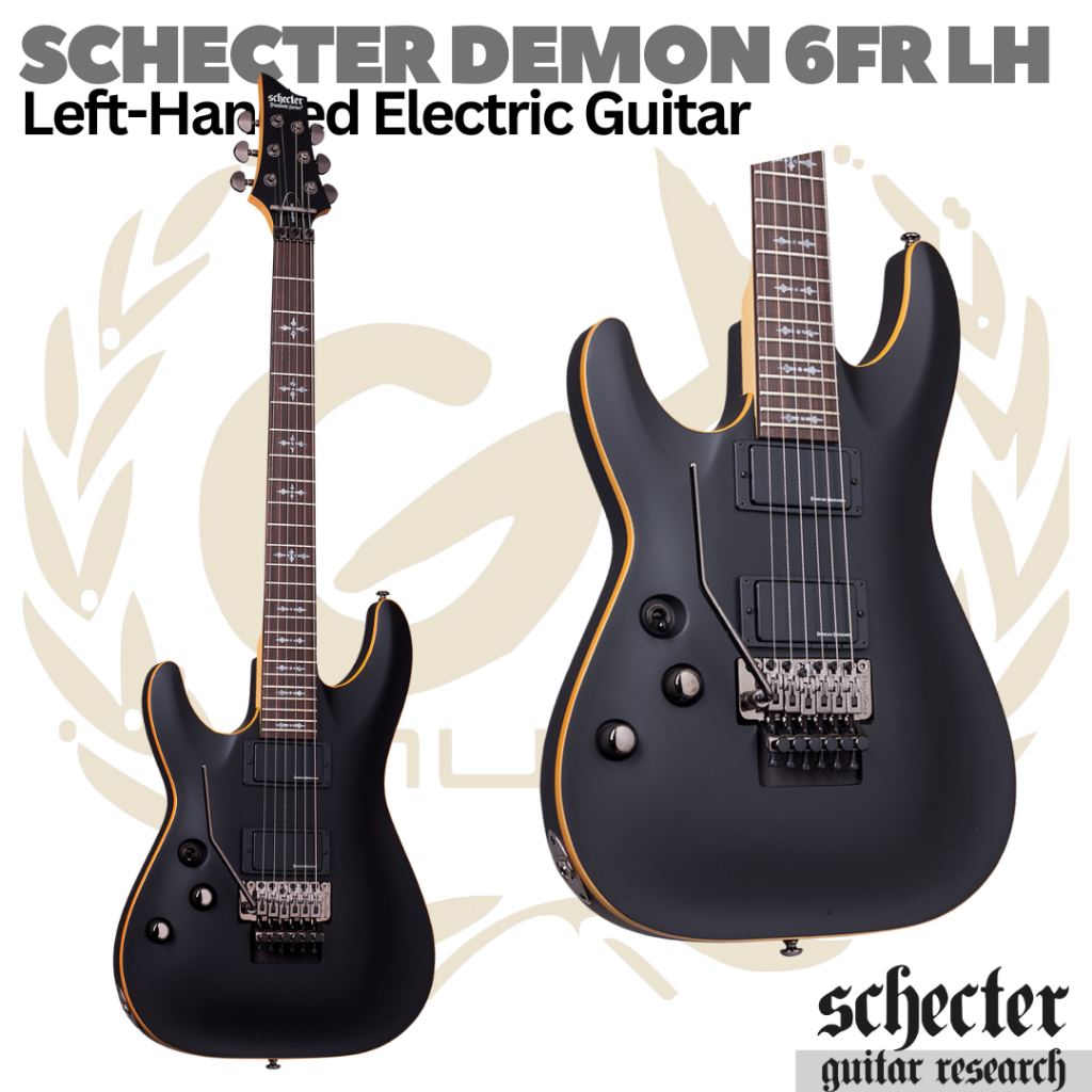 SCHECTER DEMON 6 FR Left Hand Electric Guitar | Gitar Kidal Elektrik Demon6fr LH